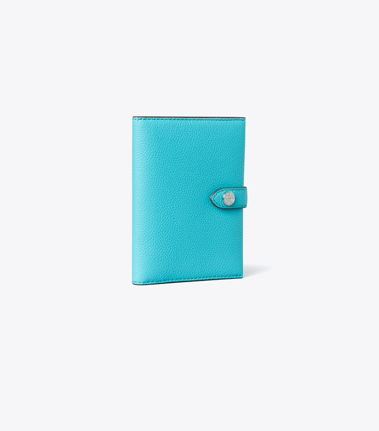 Tory Burch designer reise accessoires Passetui in Soft Turquoise angle
