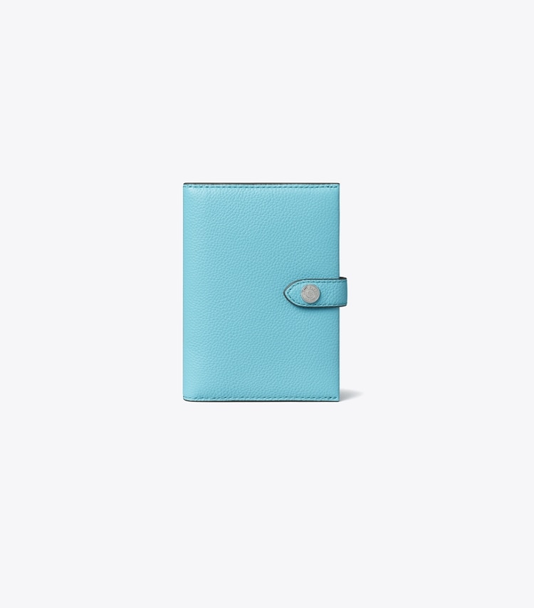 Tory Burch designer トラベルアクセサリー パスポートケース in Soft Turquoise front