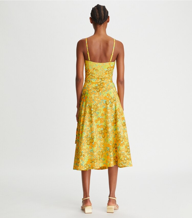 Tory Burch designer coverups Patch Pocket Skirt in Yellow Blossom on model back
