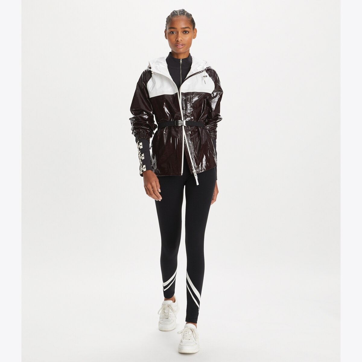 Patent Coated Cotton Anorak: Women