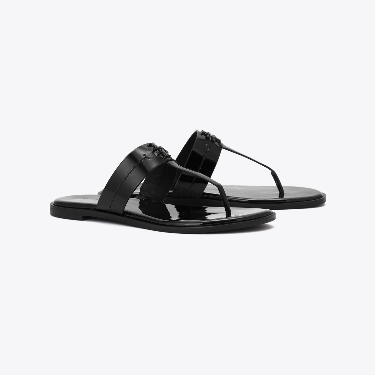 パテントレザー フラットサンダル: レディース サンダル | Tory Burch JP