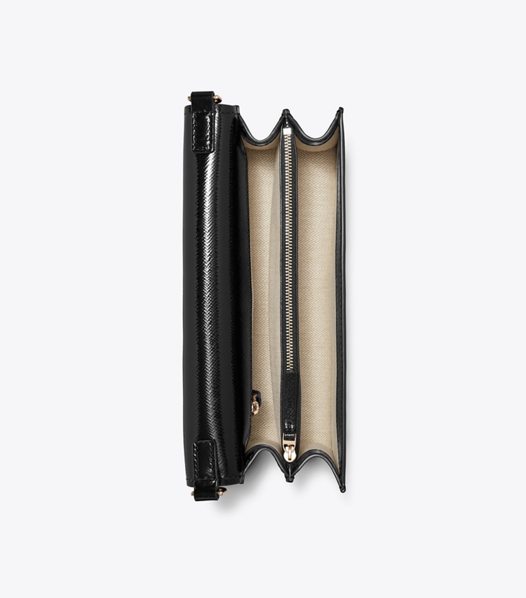 Patent Saffiano Convertible Crossbody