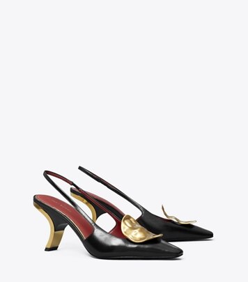 ★Tory Burch★特価セール中！★ia Slingback★パンプス Tory Burch Cap-Toe Leather Slingback Pumps | Saks Fifth Avenue