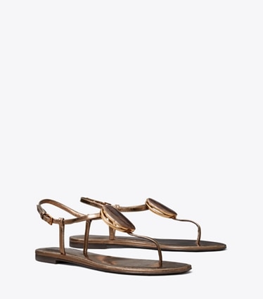 Tory Burch designer sandals Patos T-Strap Sandal in COPPER angle