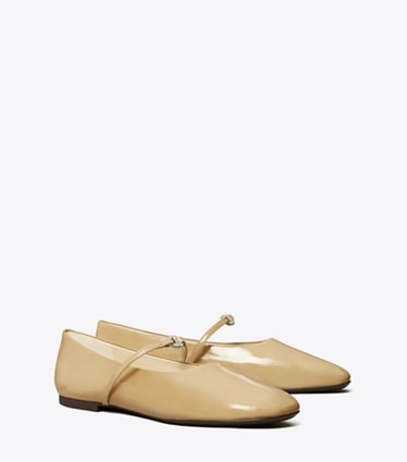 Tory Burch designer flats Pavé Gemini Link Mary Jane in CHATEAU GRAY / PAVÉ angle