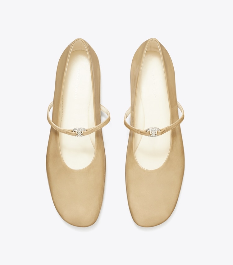 Tory Burch designer flats Pavé Gemini Link Mary Jane in CHATEAU GRAY / PAVÉ overhead