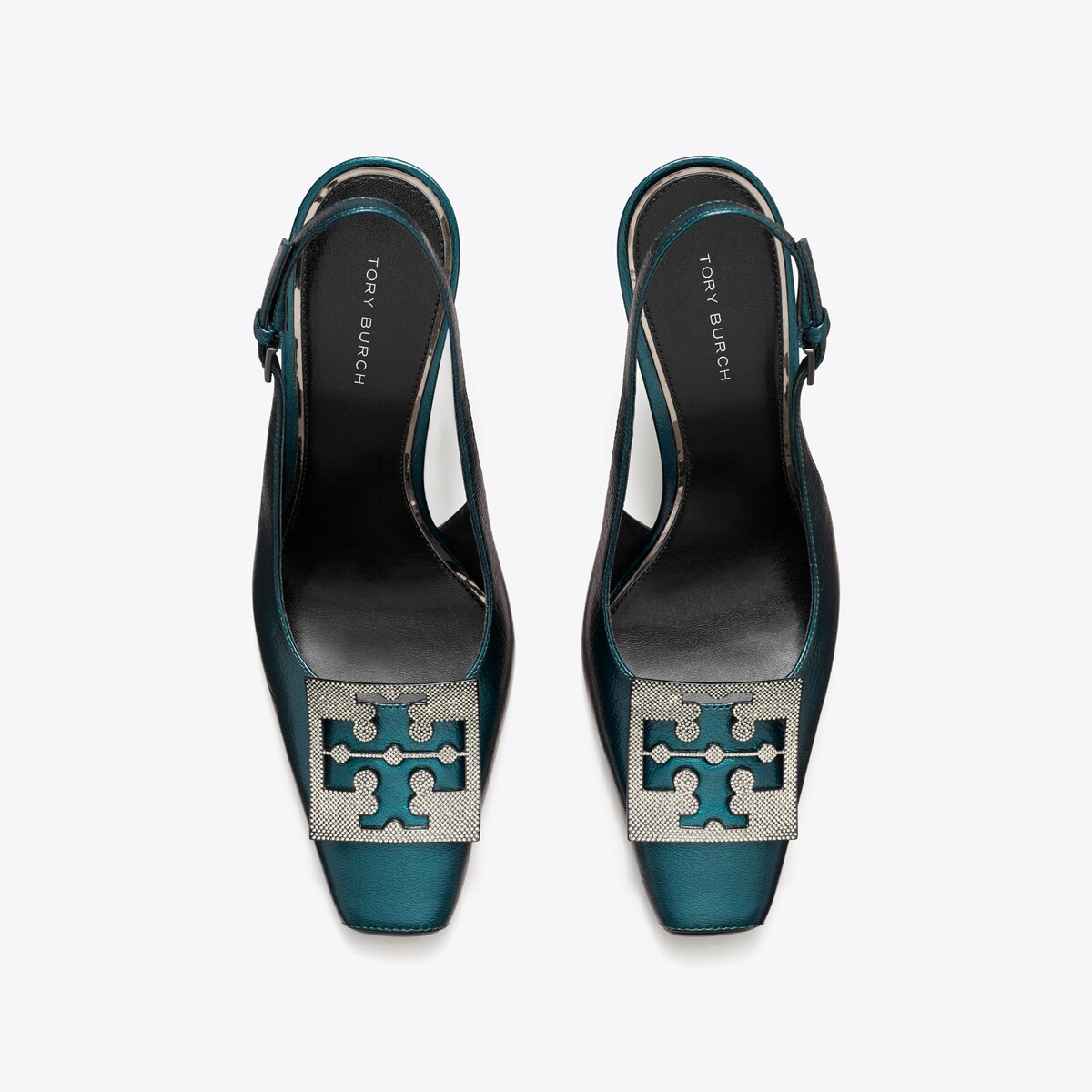 Pavé Cut-Out Logo Slingback Heel: Women's Shoes | Heels