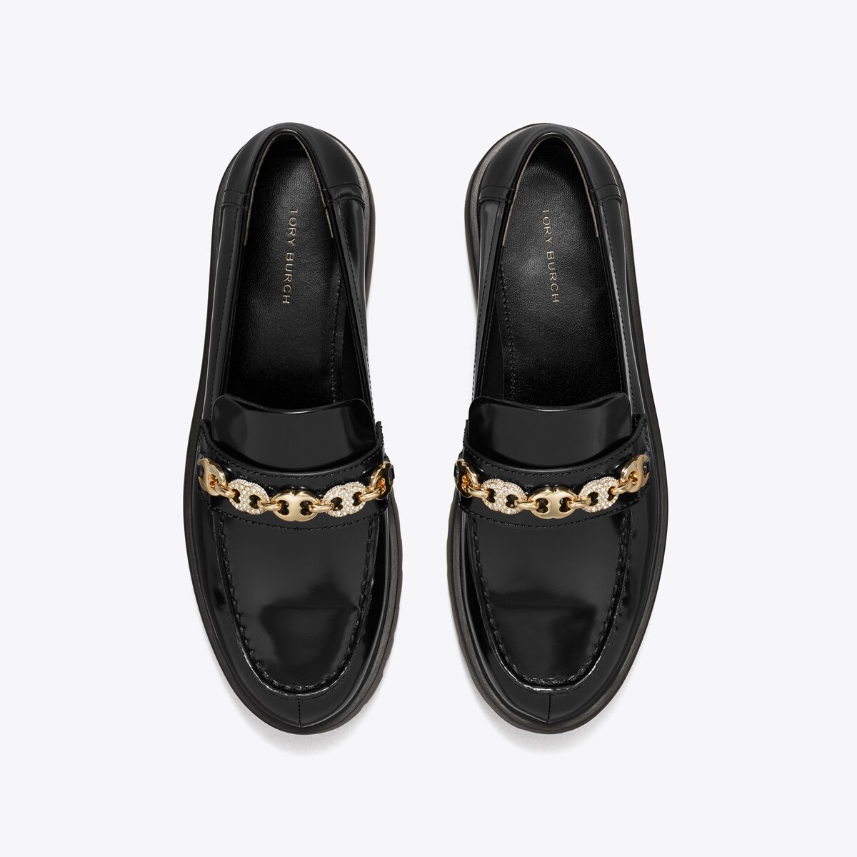 Pavé Gemini Link Lug Loafer: Women's Designer Flats | Tory Burch