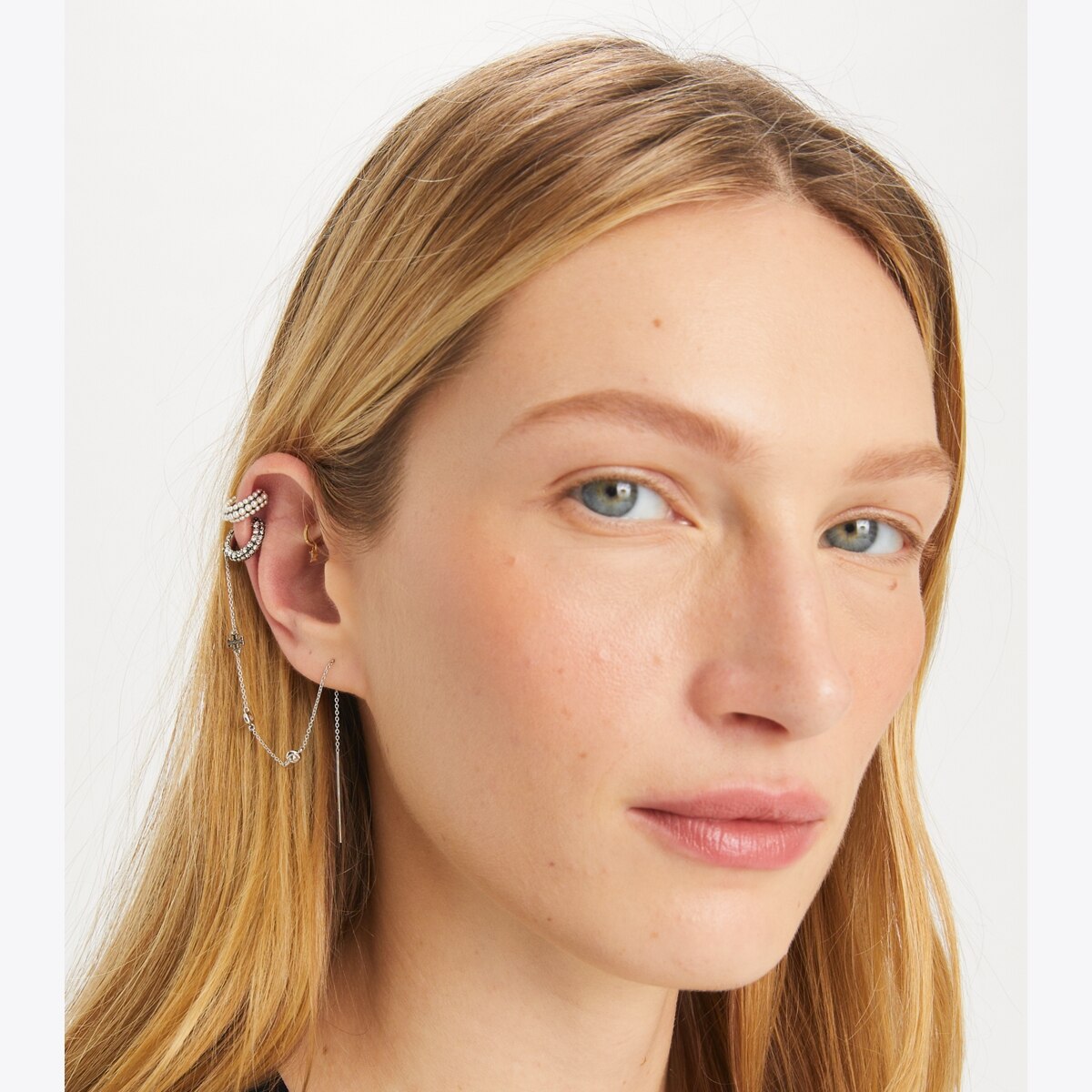 Pearl Threader And Ear Cuff: Women's Jewelry | Earrings