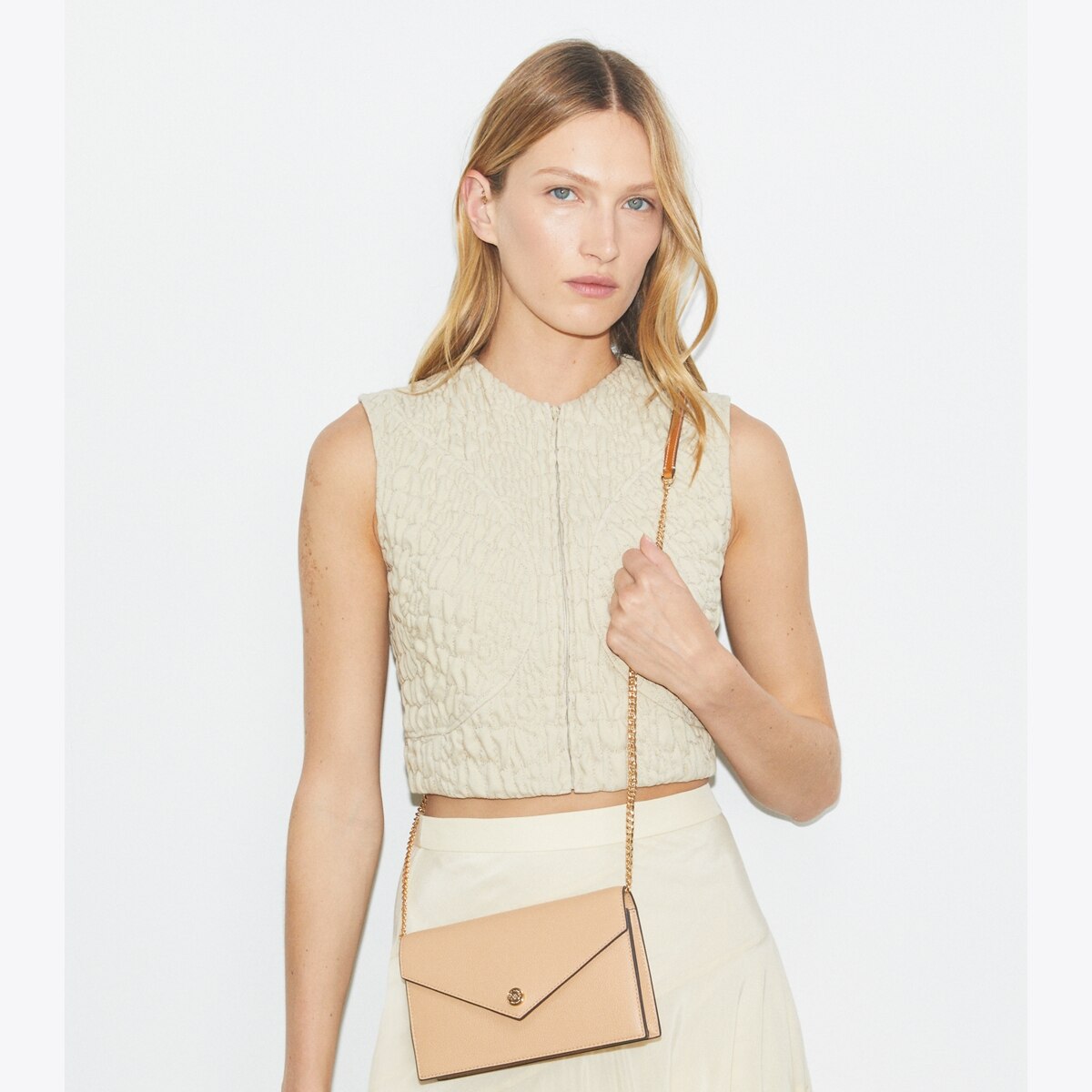 Pebble Envelope Chain Wallet: Women's Designer Mini Bags