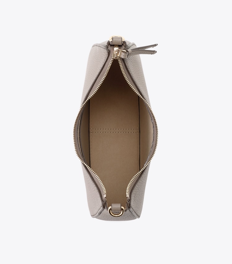 Tory Burch designer クロスボディバッグ レザー コンバーチブル ショルダーバッグ in Gray Heron オーバーヘッド