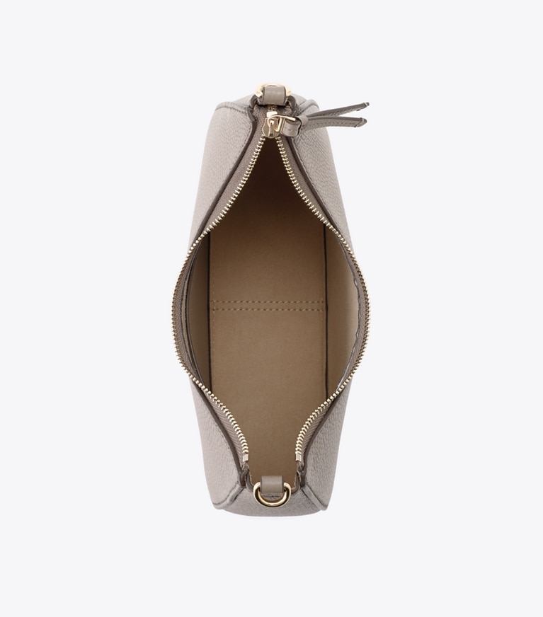 Tory Burch designer クロスボディバッグ レザー コンバーチブル ショルダーバッグ in Gray Heron オーバーヘッド