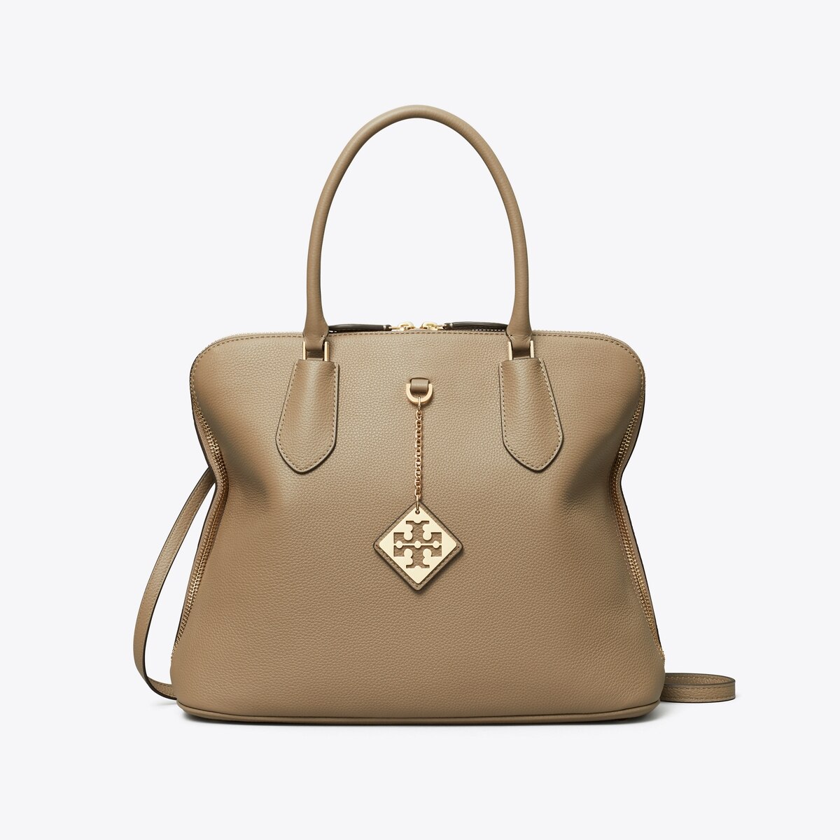 Pebbled Swing Satchel: Women's Designer Satchels | Tory Burch