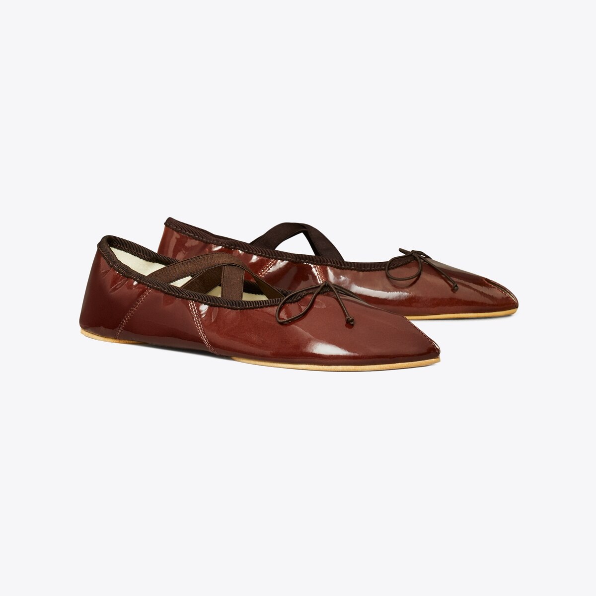 【Tory Burch】Mary Jane ballet flats ダークココア Peep-Toe Mary Jane Ballet: Women's Designer Flats | Tory Burch