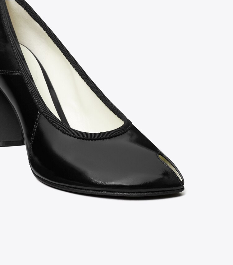 Tory Burch designer heels Peep-Toe Pump in BLACK detail