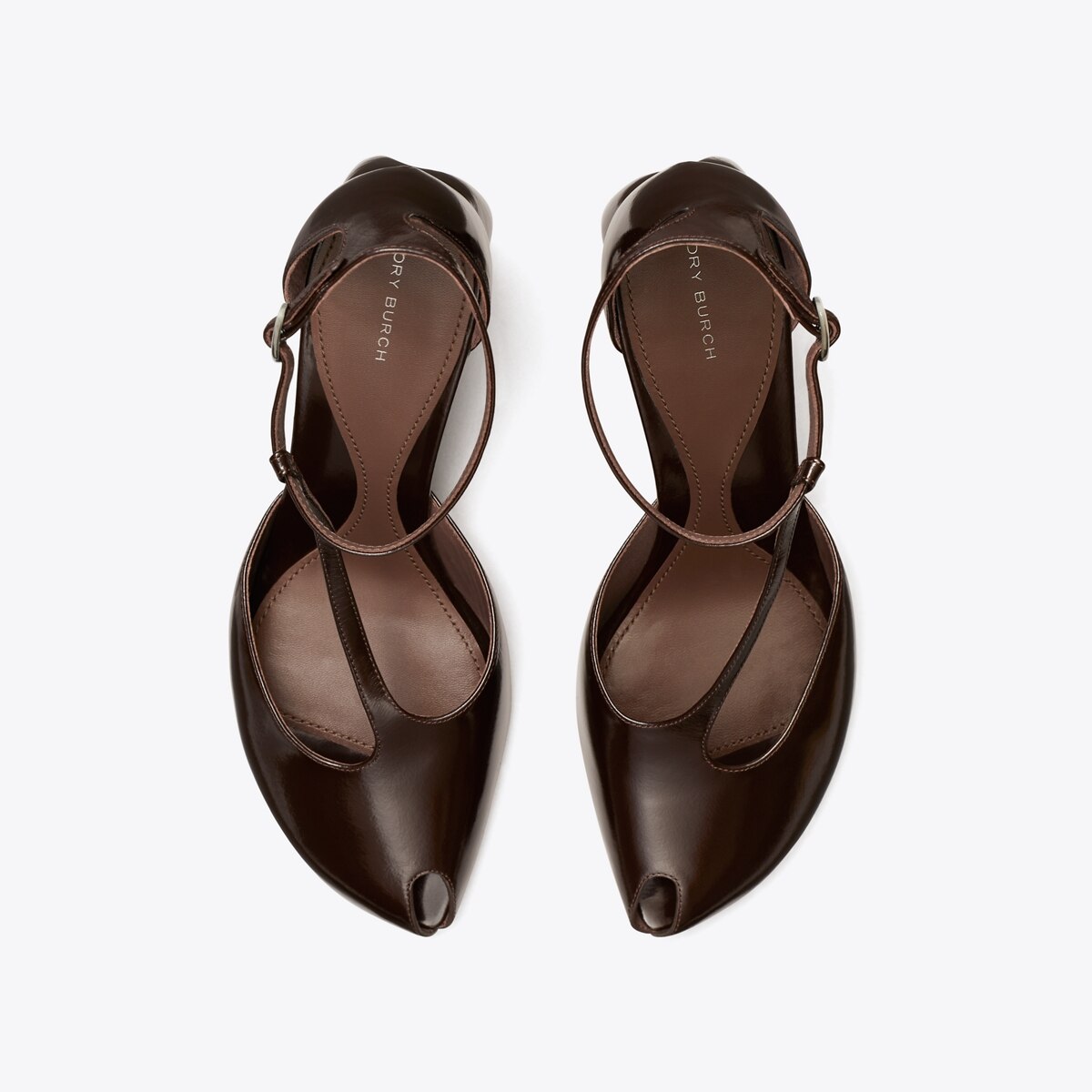 Peep-Toe T-Strap Heeled Sandal: Women's Designer Heels | Tory Burch