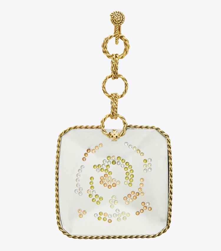 Tory Burch diseñador aretes Pendientes colgantes Runway Swirl en GOLD detalle