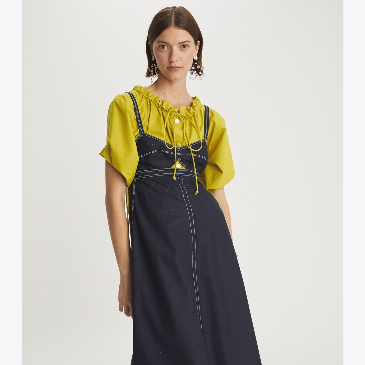 Tory Burch★POPLIN SUNDRESS Poplin Sundress: Women's Designer Dresses | Tory Burch