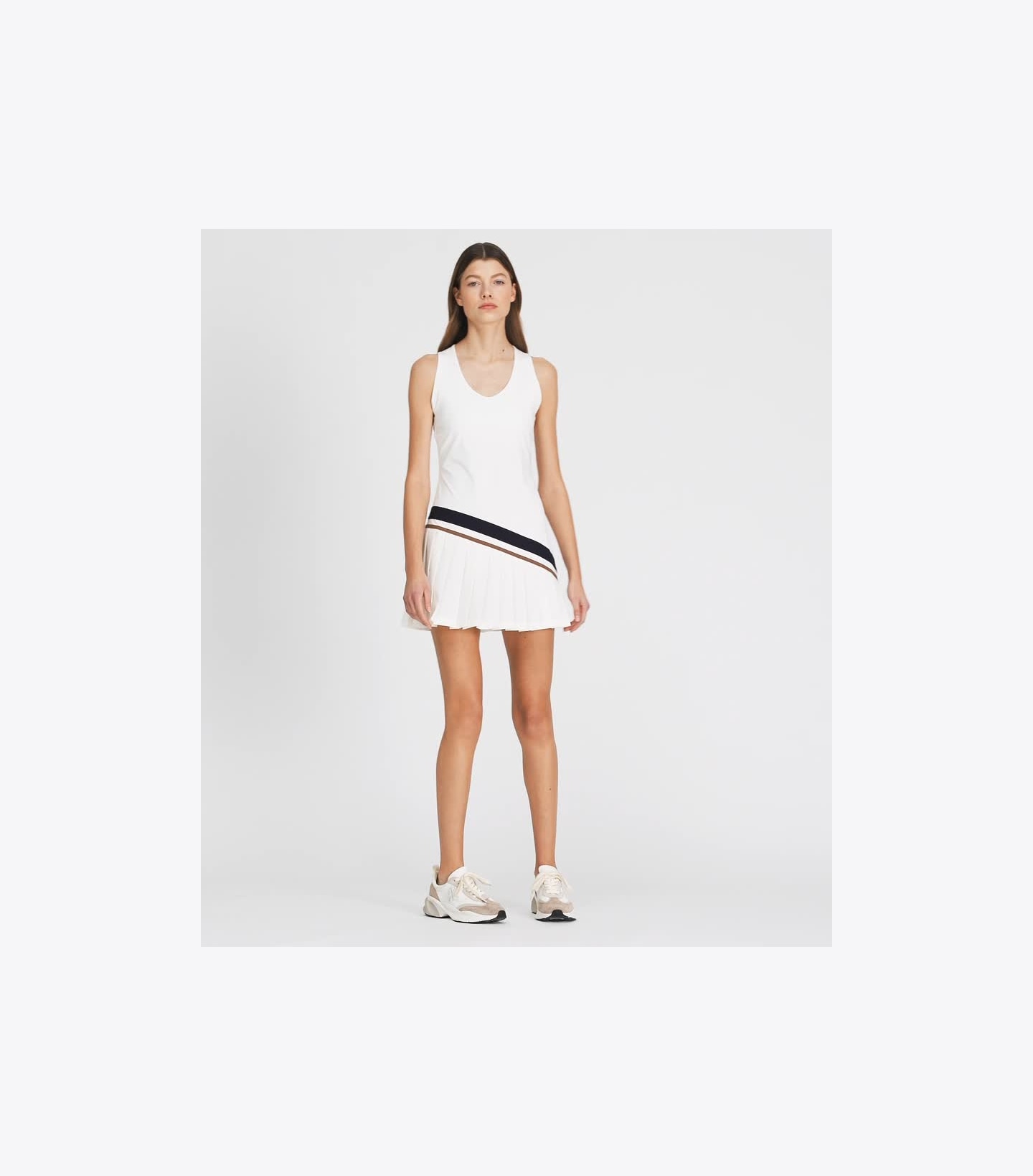 Performance Jersey Racerback Chevron Tennis Dress