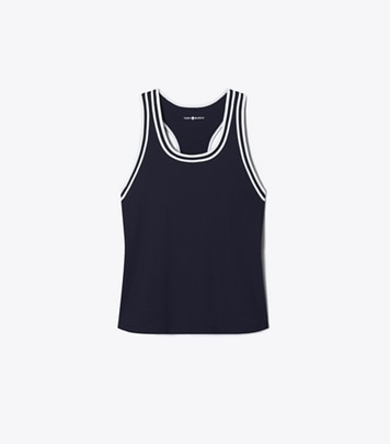 Tシャツ・カットソー TORY BURCH TERRY TANK TOP Performance Jersey Racerback Tennis Tank: Women's Designer
