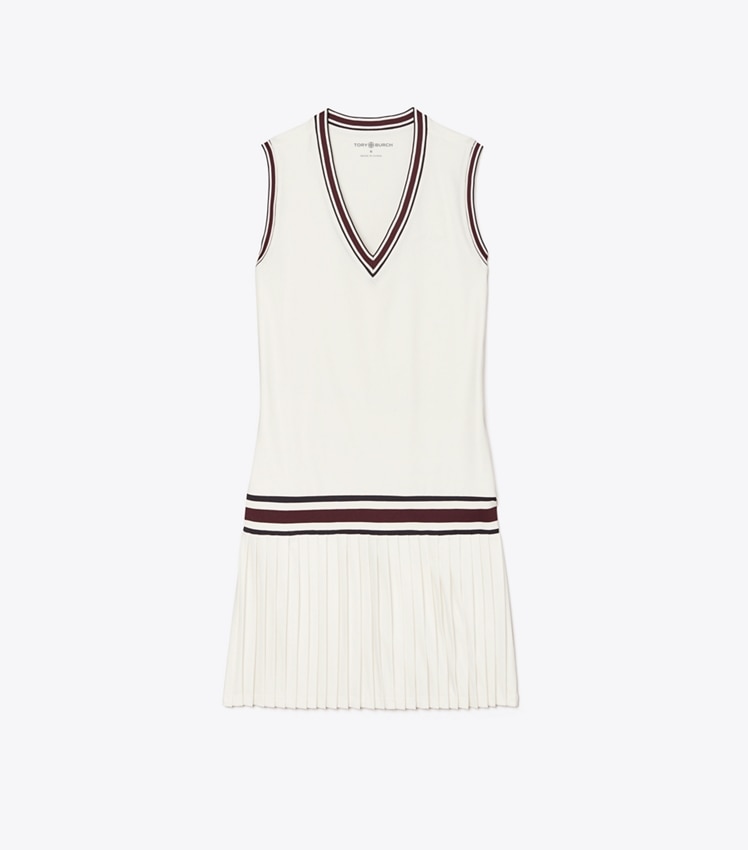 Performance Jersey V-Neck Tennis Dress by Tory Burch