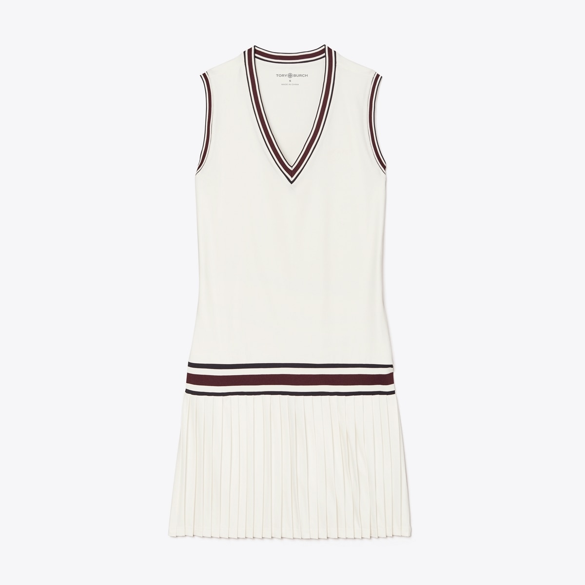 TORY BURCH ワンピース 服 25 Pleated printed tennis 1075470 Pleated printed tennis dress in blue - Tory Burch | Mytheresa