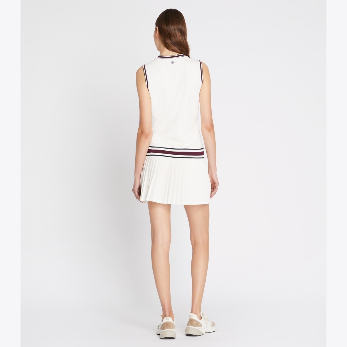 TORY BURCH ワンピース 服 25 Pleated printed tennis 1075470 Laser Cut Tennis Skirt: Women's Designer Bottoms | Tory Sport