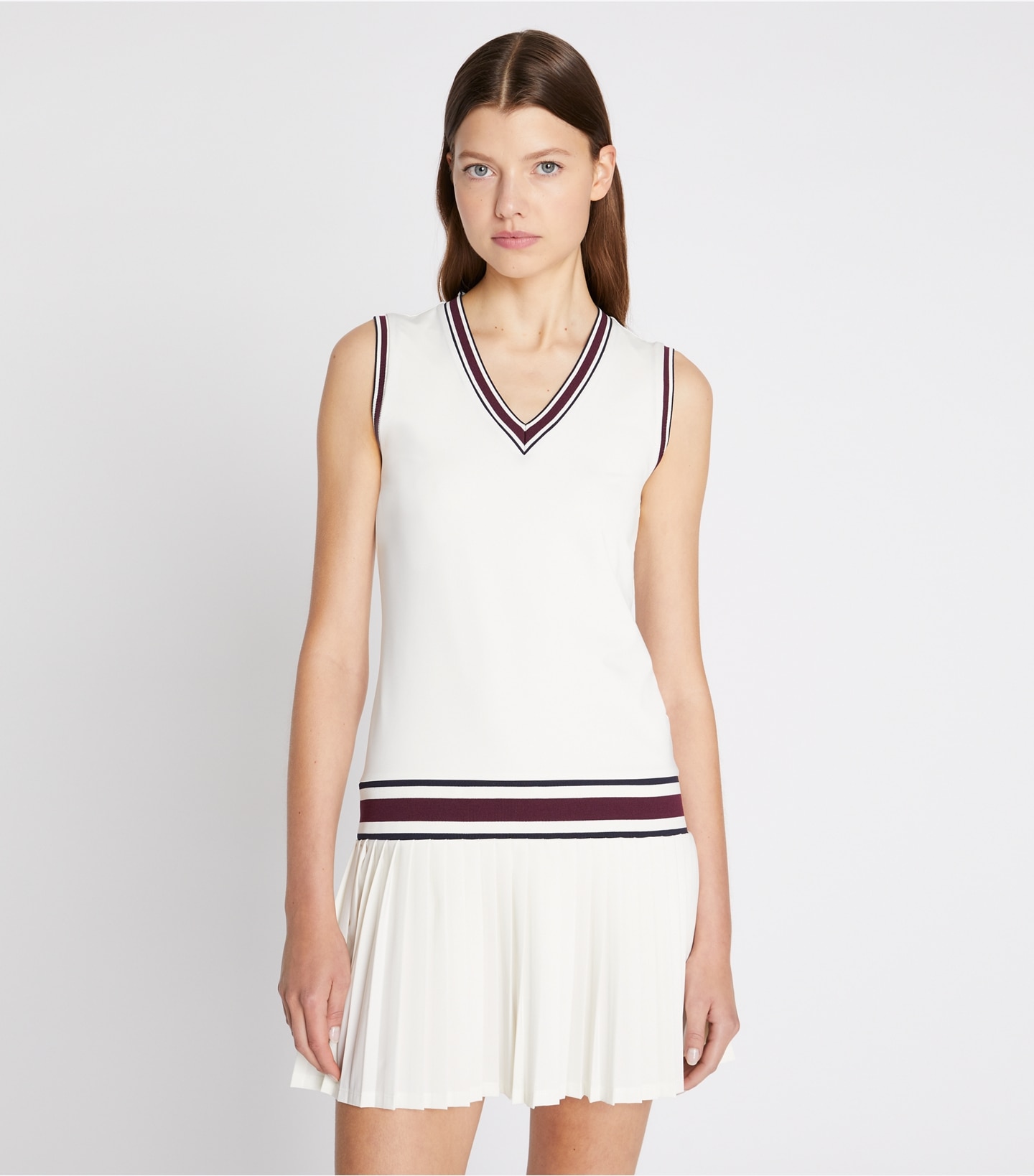 Performance Jersey V-Neck Tennis Dress