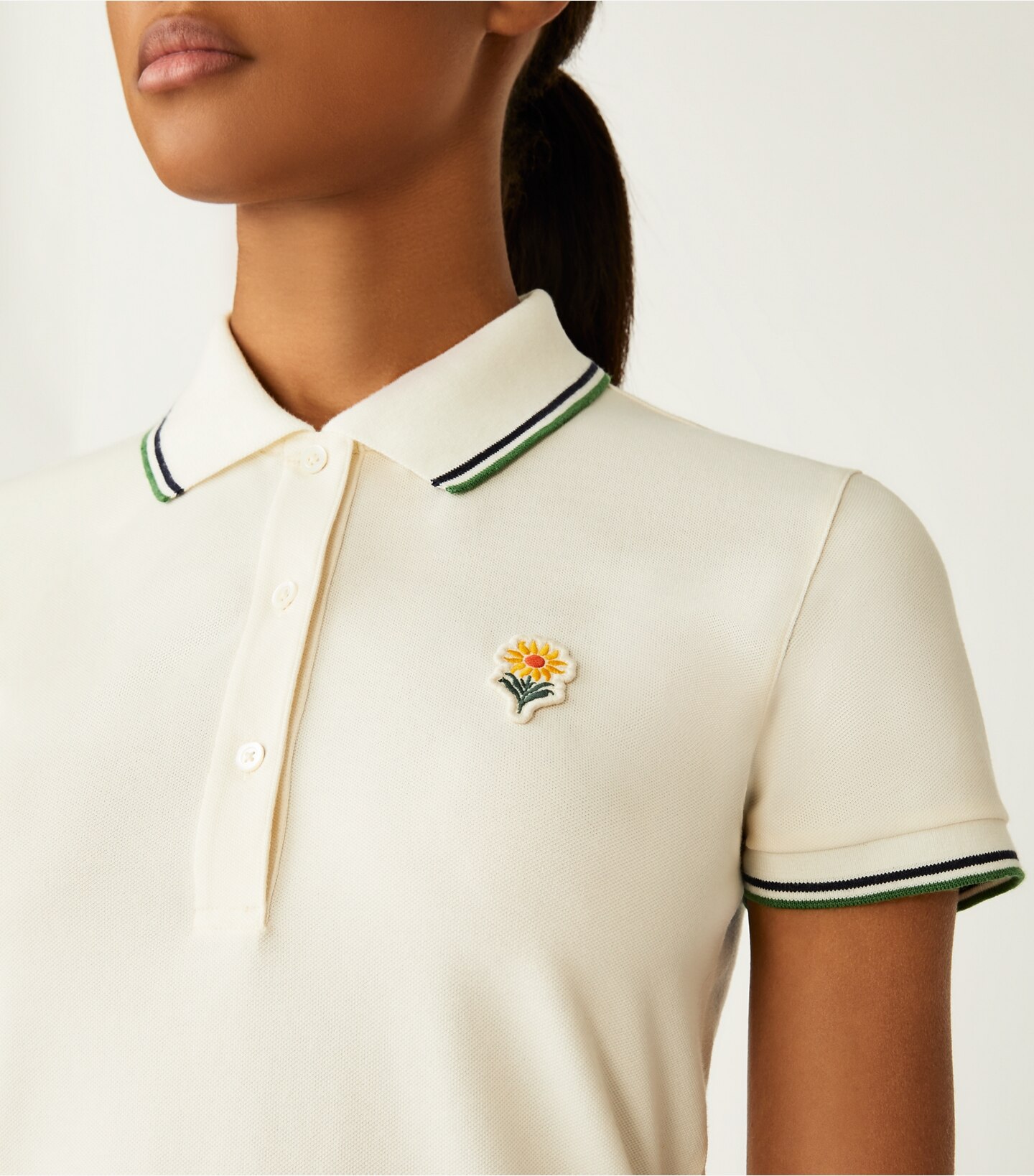 Performance Piqué Flower Polo