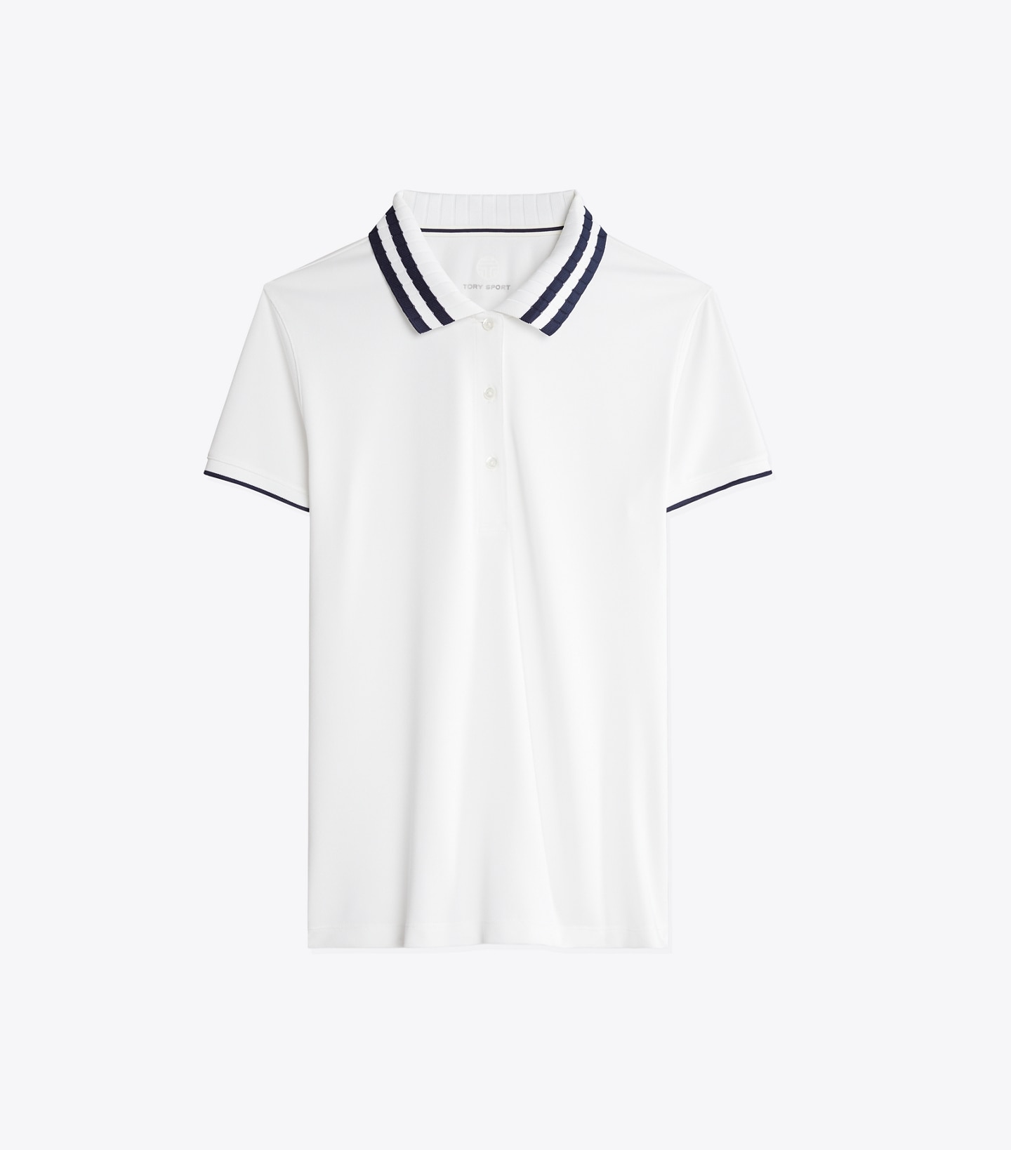 Performance Piqué Pleated-Collar Polo