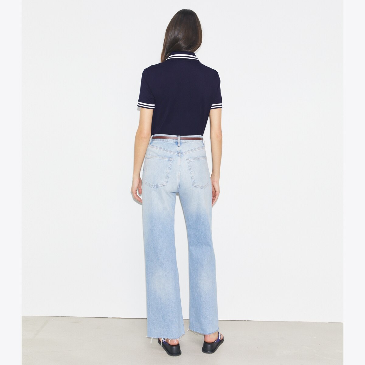 Performance Piqué Polo: Women's Designer Tops | Tory Sport