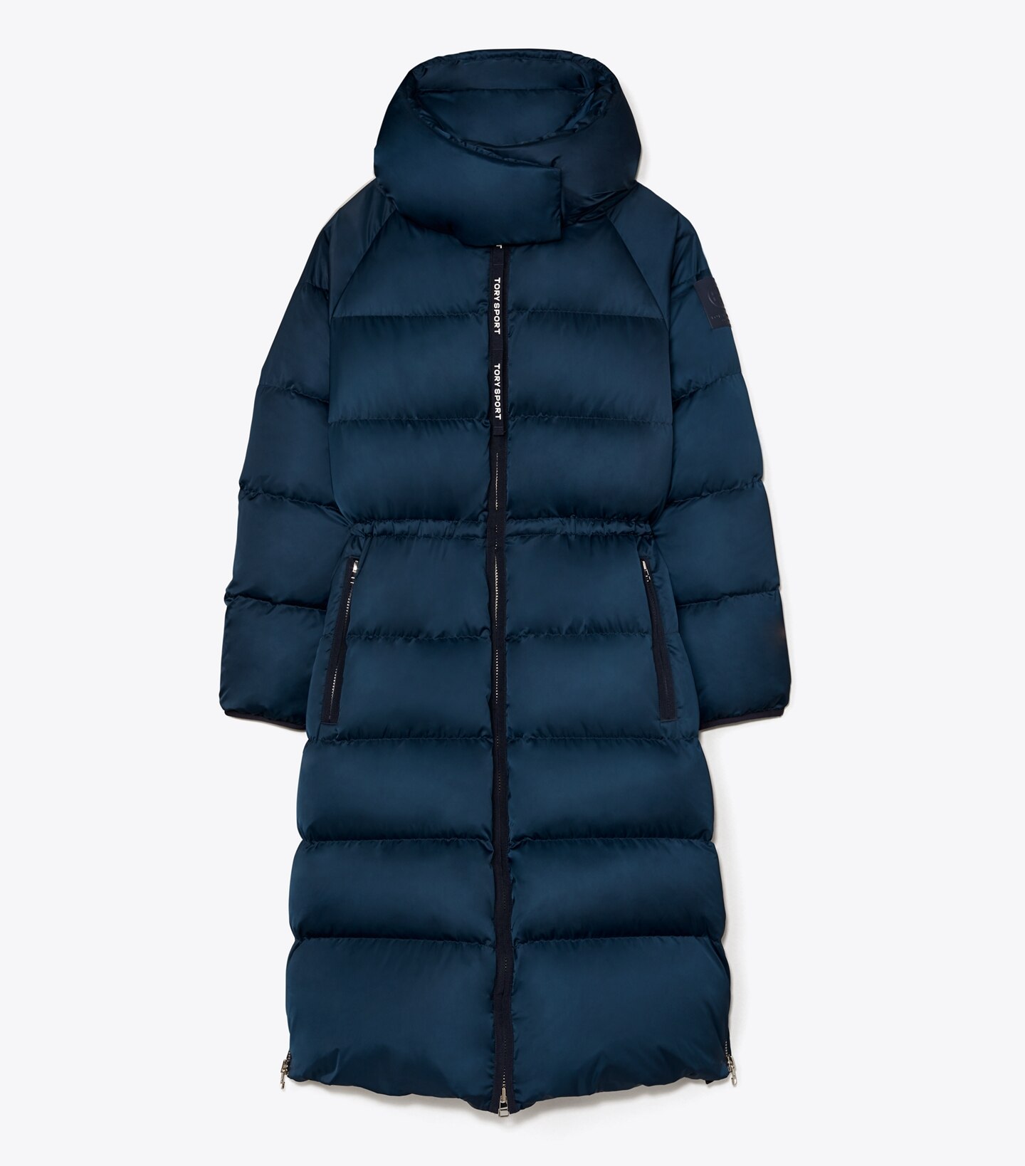 Performance Satin Down Long Coat