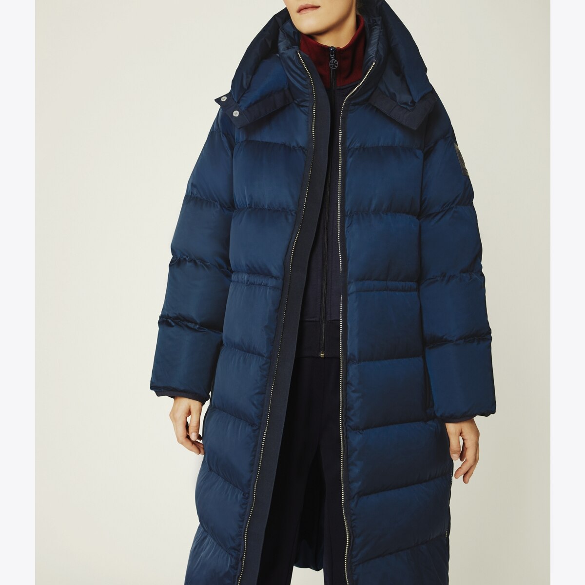 送料&関税込みTory Burch LONG QUILTED DOWN COAT ダウンコート サテン ダウン ベルトジャケット: レディース コート | Tory