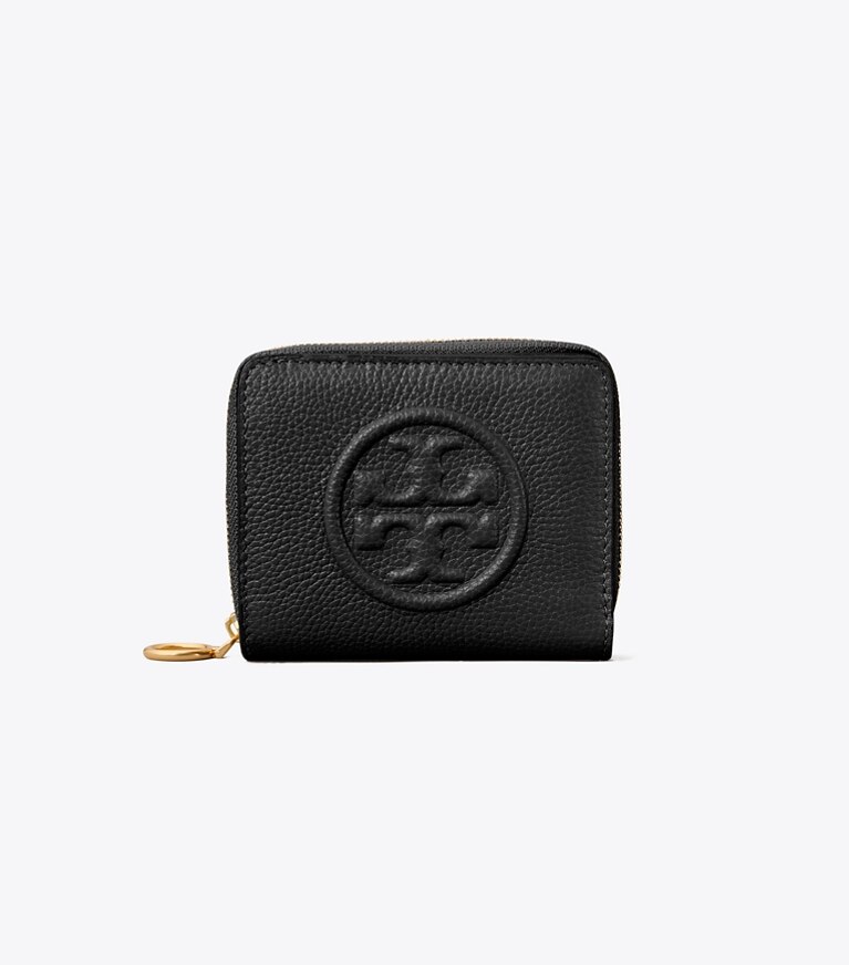 Tory Burch designer wallets Perry Bombé Bi-Fold Wallet in Black front