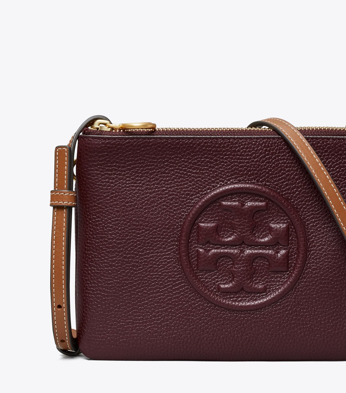 Tory Burch Perry Bombé Double-Zip Crossbody The Summit