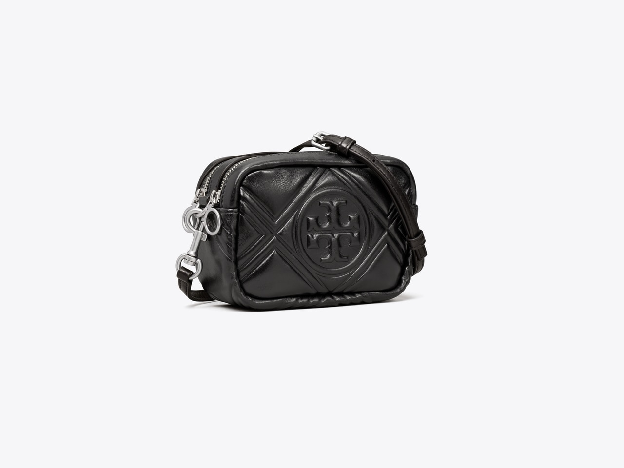 Tory Burch Perry Bombe Mini Leather Crossbody