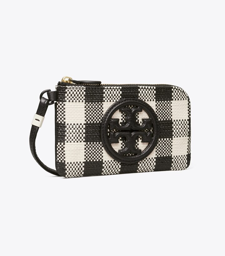 tory burch perry printed top zip card case