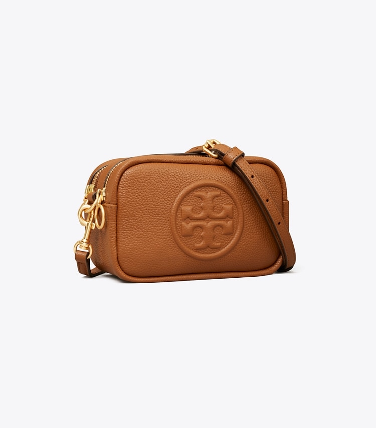 Tory Burch designer crossbody bags Perry Bombé Mini Bag in Light Umber angle