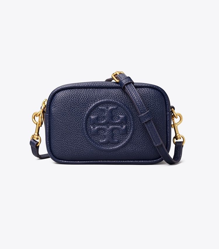 Tory Burch designer crossbody bags Perry Bombé Mini Bag in Royal Navy front