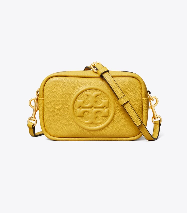 Tory Burch designer crossbody bags Perry Bombé Mini Bag in Golden Sunset front