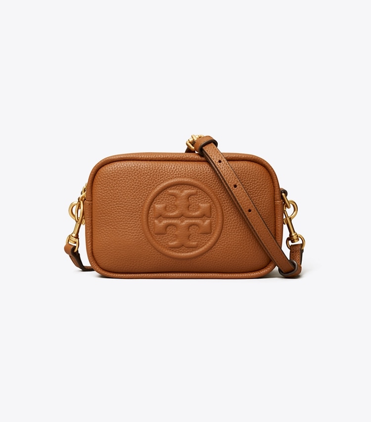 Tory Burch designer crossbody bags Perry Bombé Mini Bag in Light Umber front