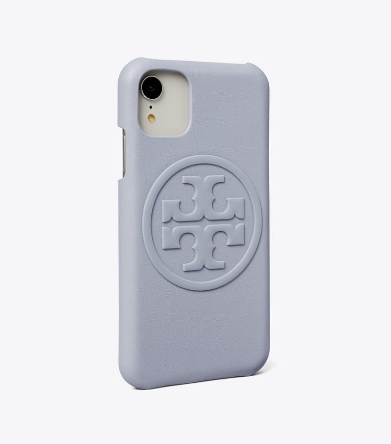 Tory Burch designer tech accessories Perry Bombé Phone Case for iPhone 11 in Cloud Blue phone