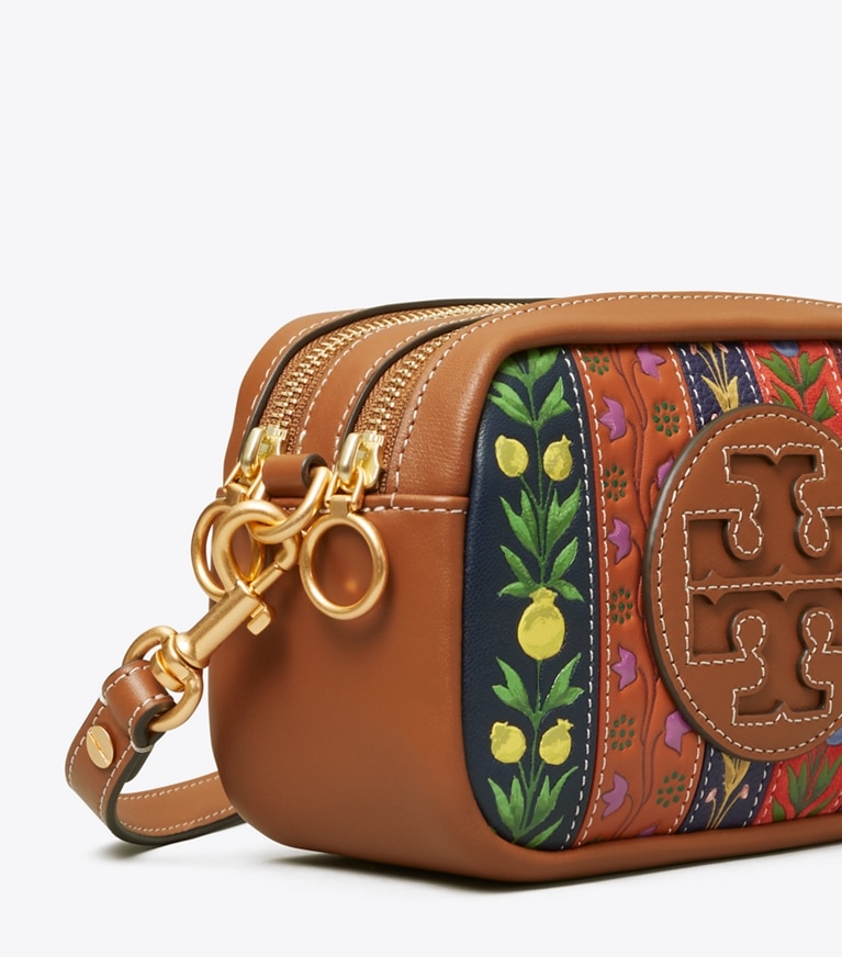 Tory Burch designer crossbody bags Perry Bombé Ribbon Patchwork Mini Bag in MULTI angle