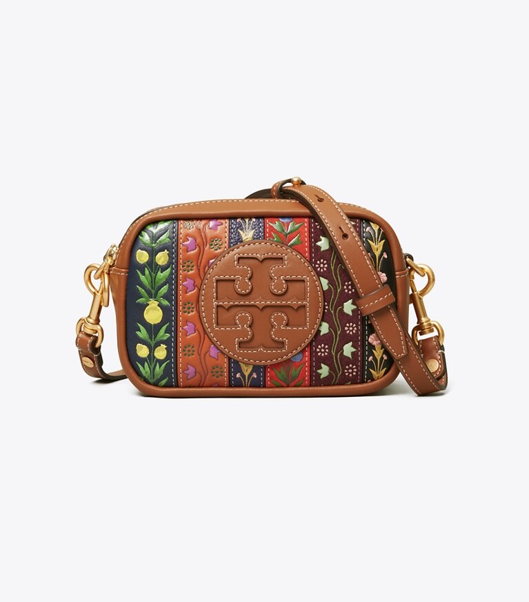 Tory Burch designer crossbody bags Perry Bombé Ribbon Patchwork Mini Bag in MULTI angle