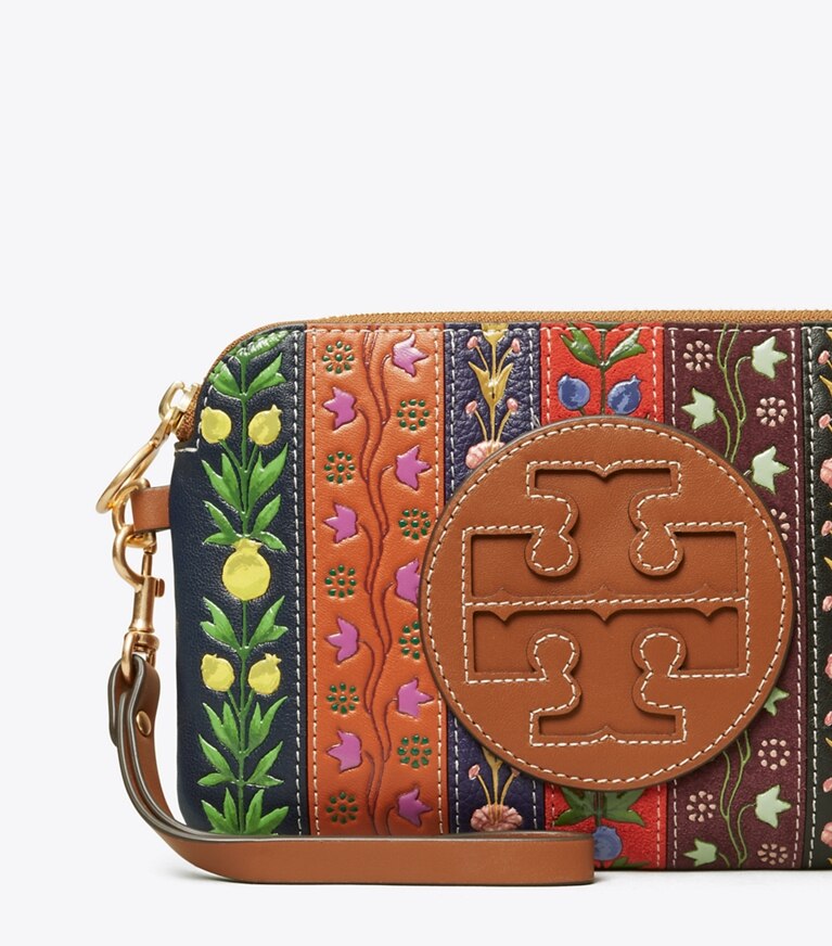 Tory Burch designer wristlets Perry Bombé Ribbon Patchwork Wristlet in MULTI angle