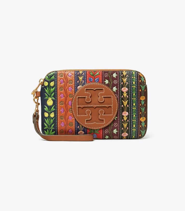 Tory Burch designer wristlets Perry Bombé Ribbon Patchwork Wristlet in MULTI angle