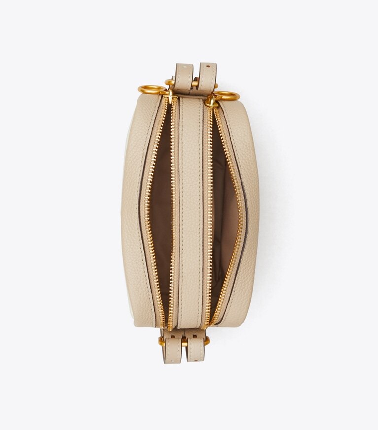 Tory Burch designer crossbody bags Perry Bombé Twisted-Strap Mini Bag in NEW CREAM / LONGAN angle