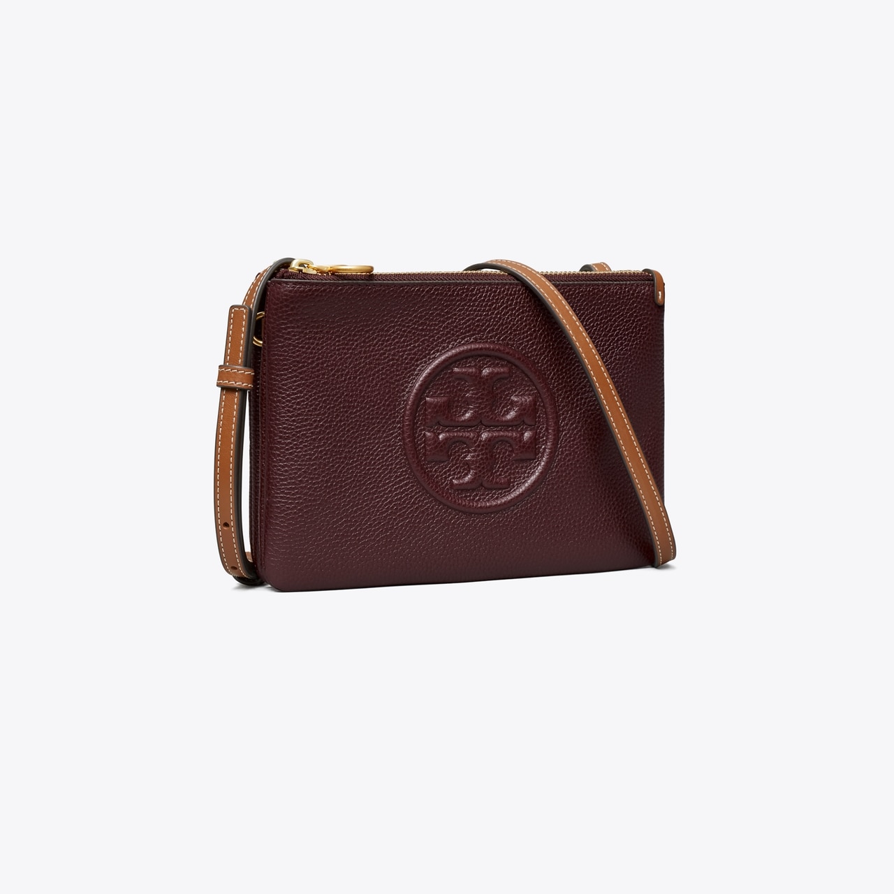 Perry Bombé Double-Zip Crossbody