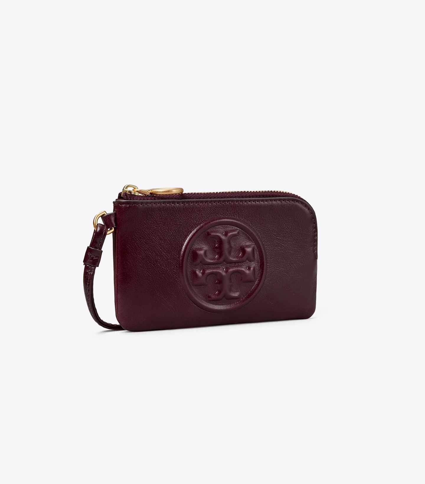 Perry Bombé Glazed Top-Zip Card Case