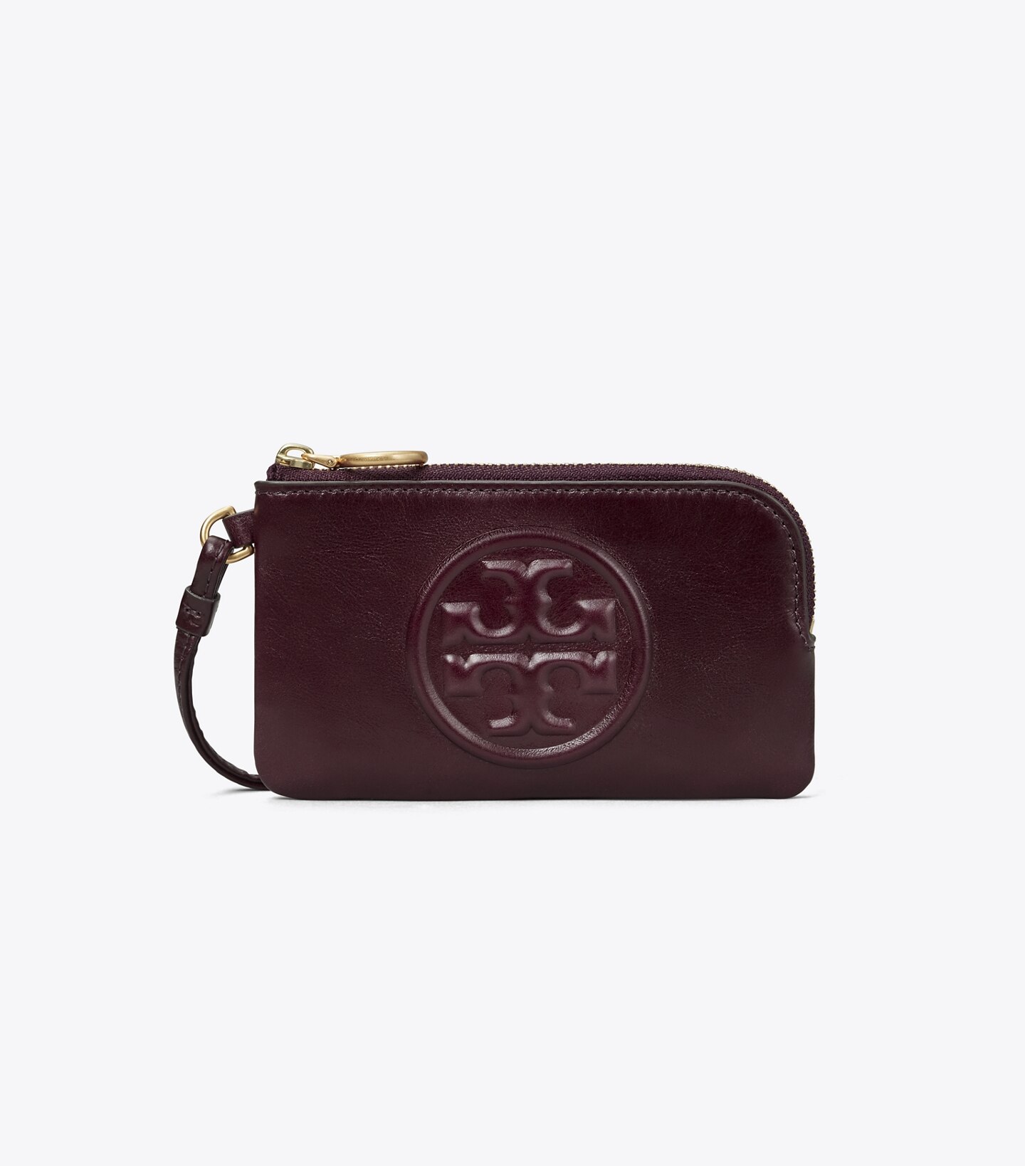 Perry Bombé Glazed Top-Zip Card Case